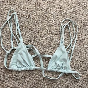 Frankies strappy powder blue bikini top